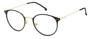 Youth Unisex Carrera Eyeglasses: Carrera 2035T - Black Gold SpecSMART Eye Clinic (Diagonal View)